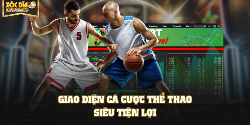 Giao diện cá cược thể thao siêu tiện lợi