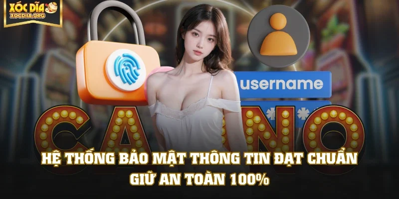 Hệ thống bảo mật thông tin đạt chuẩn, giữ an toàn 100%