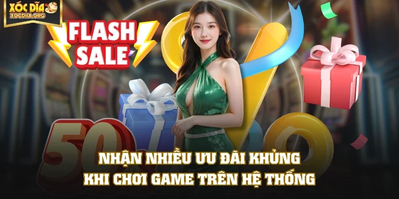 Nhận nhiều ưu đãi khủng khi chơi game trên hệ thống