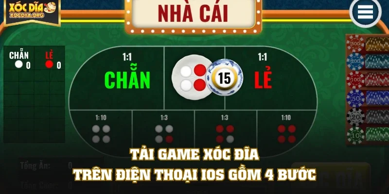 Tải game xóc đĩa trên điện thoại iOS gồm 4 bước